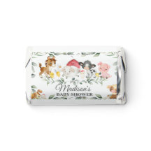 Farm Animals Greenery Birthday Baby Shower  