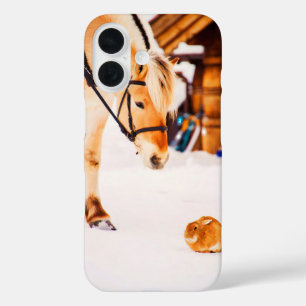 Farm animals horse rabbit iPhone 16 case