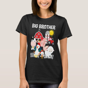 Farm Animals Little Farmer Big Brother T-Shirt
