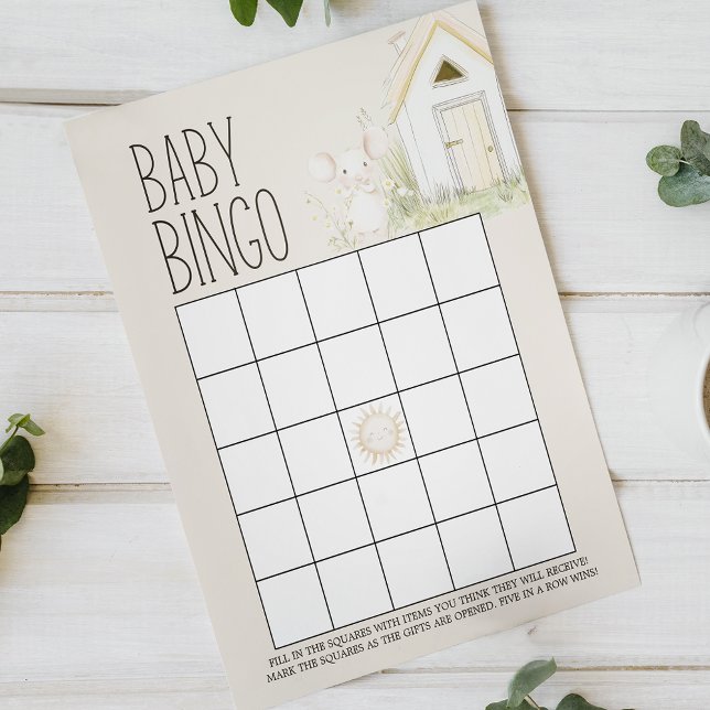 Farm Animals Meadow Double Sided Baby Shower Game (Creator Uploaded)