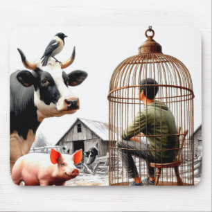 Farm Animals Mouse Mat