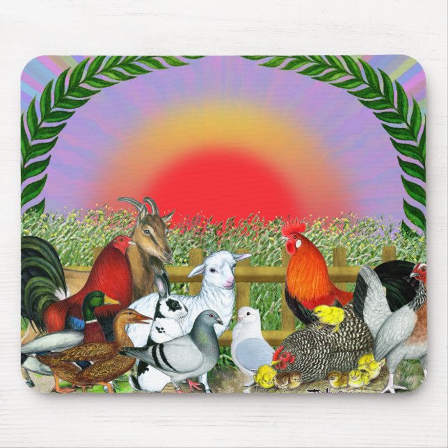 Farm Animals Mouse Mat (Front)