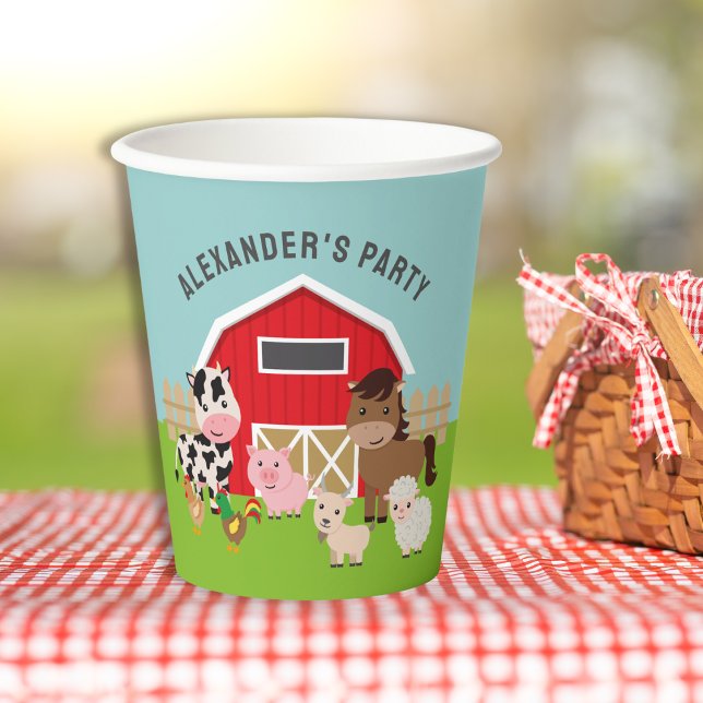 FARM ANIMALS PARTY  PAPER CUPS (Creator Uploaded)