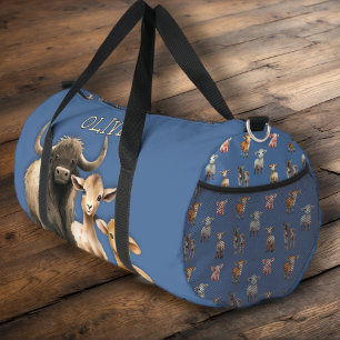 Farm Animals Personalised Kids Duffle Bag