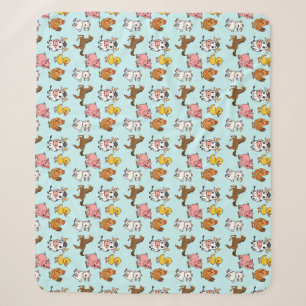 Farm Animals Sherpa Blanket