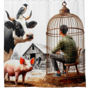Farm Animals Shower Curtain