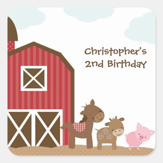 Farm Animals Stickers (Front)