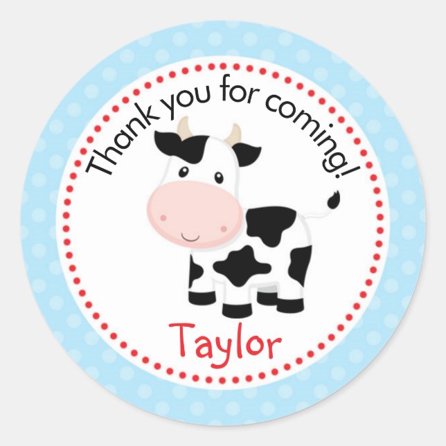 Farm Animals Stickers (Blue for Boys) (Front)