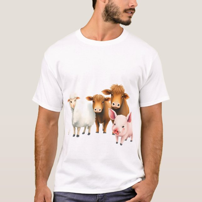 Farm animals T-Shirt (Front)