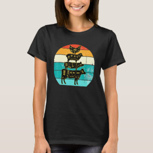 Farm Animals Tee Retro Vintage Cow Pig Chicken Pri