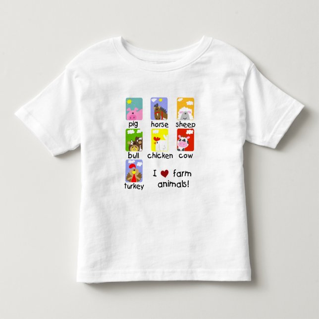 Farm Animals Tshirts and Gifts (Front)