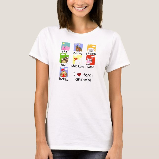 Farm Animals Tshirts and Gifts (Front)