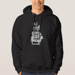 Farm Animals Vintage Pyramid Farmer Country Girl Hoodie
