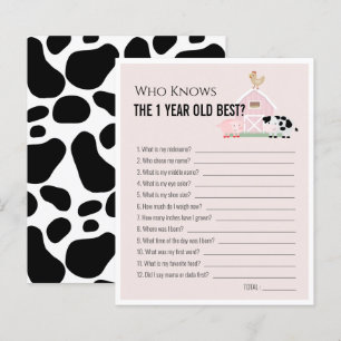 Farm Animals Who Knows 1yo Best 1st Birthday Game