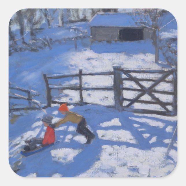 Farm at Elton near Rowsley 2008 Square Sticker (Front)
