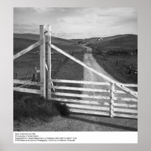 Farm at Montezuma Hills by Ansel Adams Poster