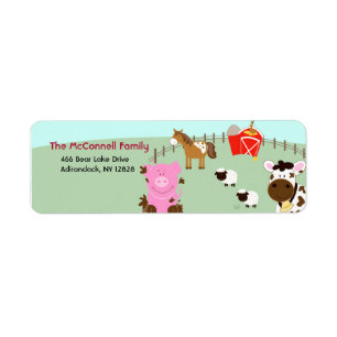 Farm Babies Barnyard PRINTABLE ADDRESS LABELS