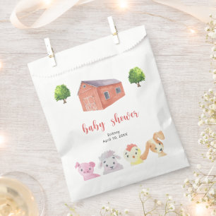 Farm baby shower - baby shower favour bags