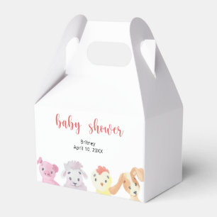 Farm baby shower - baby shower favour box
