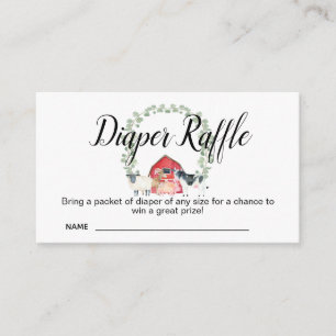 Farm Baby Shower Diaper Raffle Card Insert