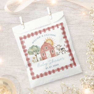 Farm Baby Shower Thank You Favour Bags