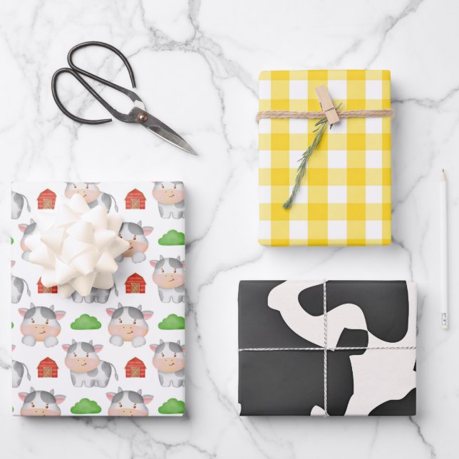 Farm Baby  Wrapping Paper Sheet (Front)