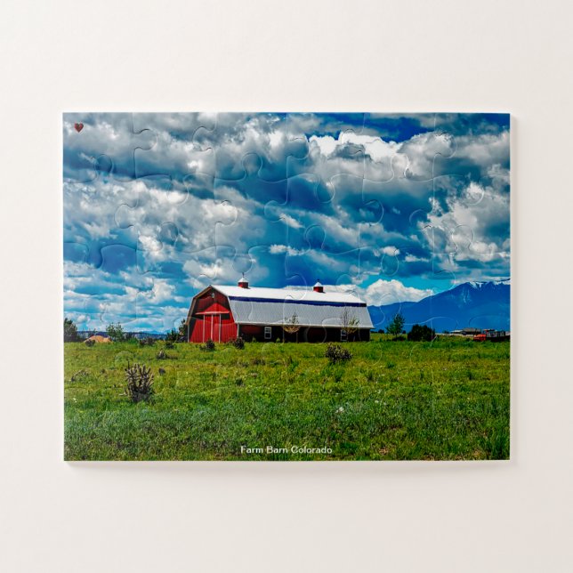 Farm Barn Colorado Jigsaw Puzzle (Horizontal)