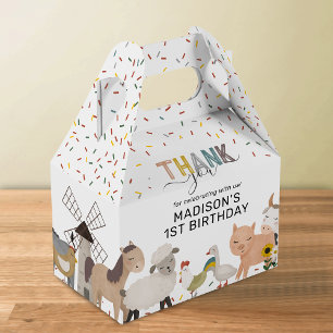Farm Barnyard Birthday Party Favour Box