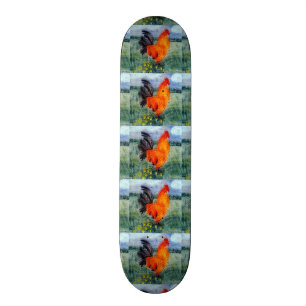 Farm Bird Rooster Chickens Skateboard