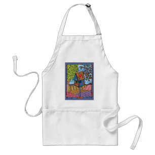 Farm Birdhouse Apron