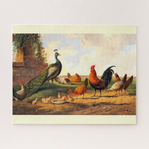 Farm birds fine art jigsaw puzzle