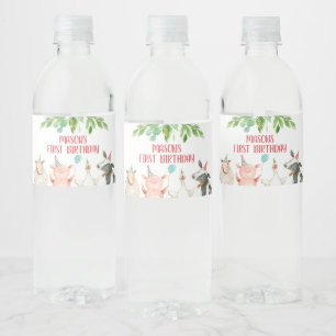 Farm Birthday Barnyard Animals Boy Decor Labels