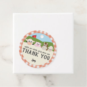 Farm Birthday Favour Tag