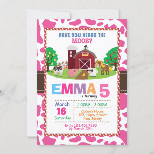 Farm Birthday Invitation