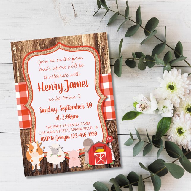 Farm Birthday Invitation (Creator Uploaded)