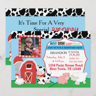 Farm Birthday Invitation