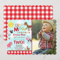 Farm Birthday Invitation Old MacDonald Farm Party