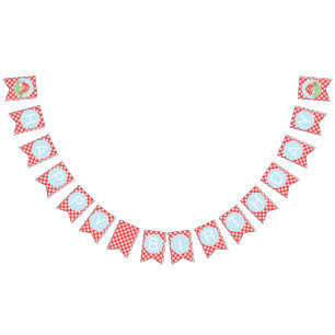 Farm birthday party bunting banner