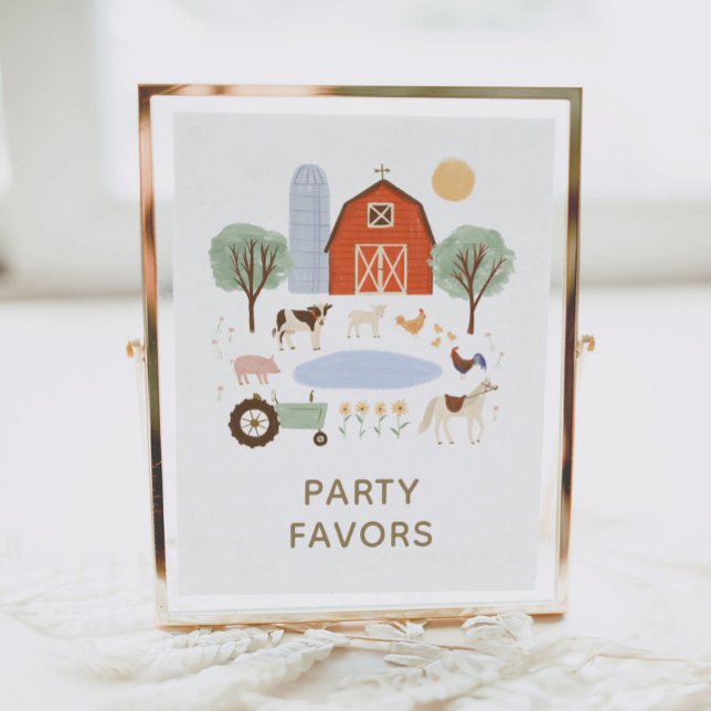 Farm Birthday Party Favours Sign (Creator Uploaded)