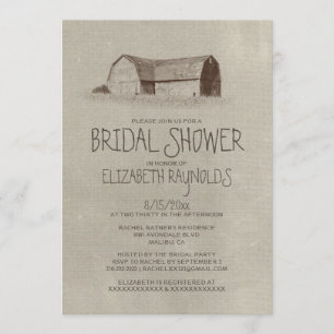 Farm Bridal Shower Invitations