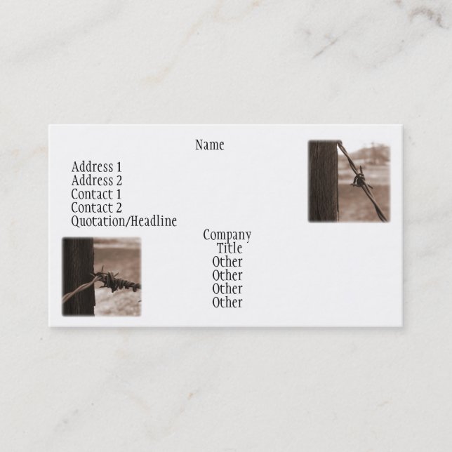 Farm Business Card (Front)
