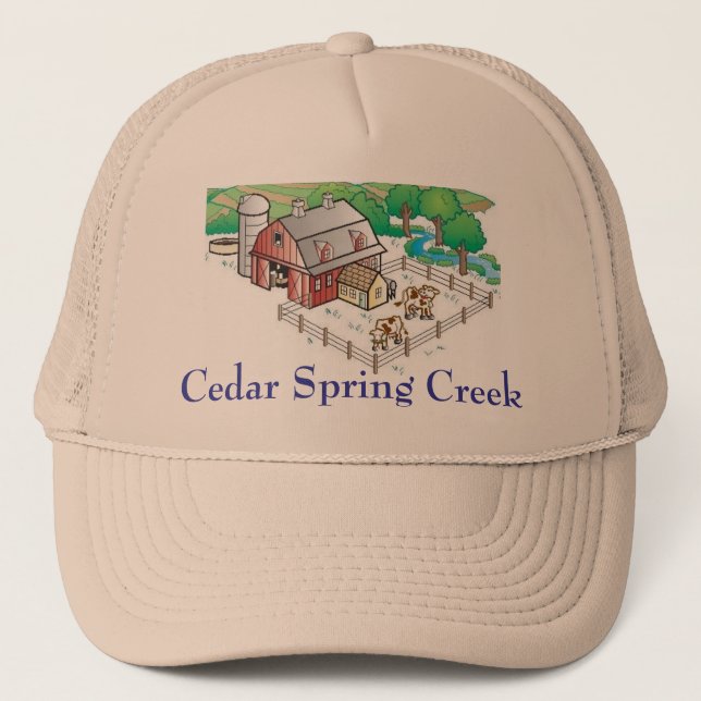 farm, Cedar Spring Creek Trucker Hat (Front)