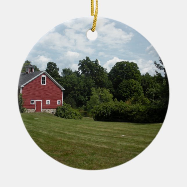 farm ceramic tree decoration (Front)