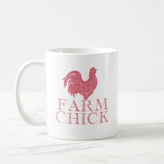 Farm Chick Coffee Cup – Fun Gift for Farm Life  (Left)