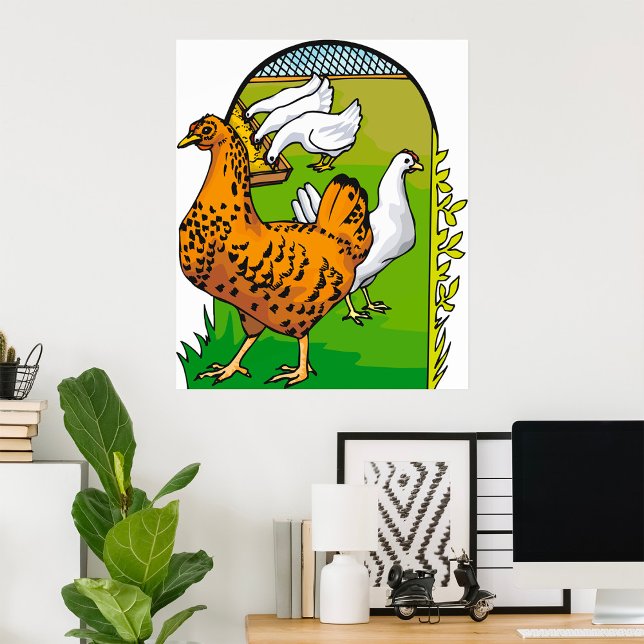 Farm Chickens Poster (Creator Uploaded)