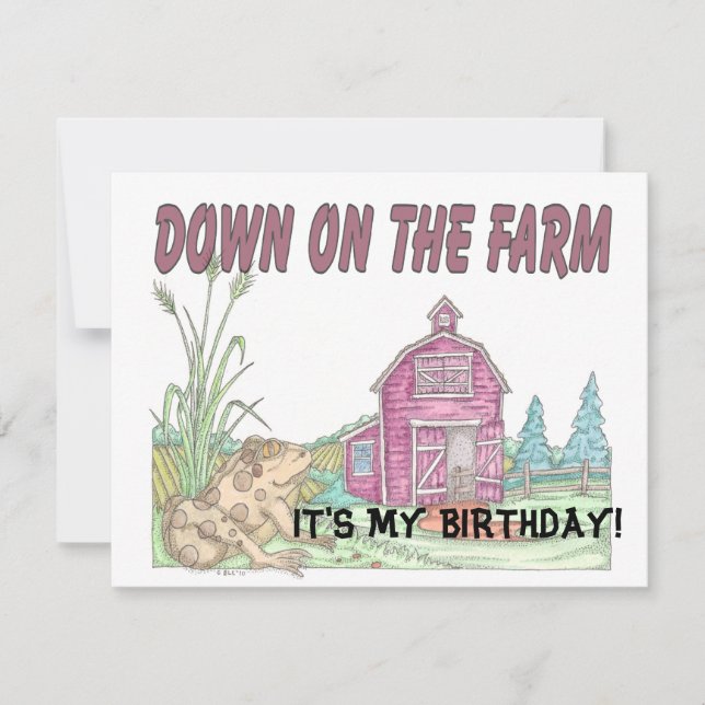 Farm Childrens Birthday Card (Front)