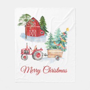 Farm Christmas Blanket