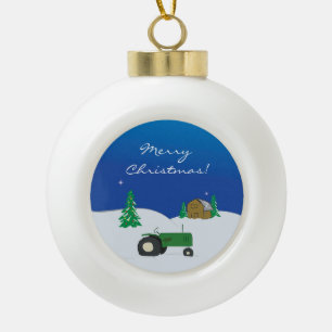 Farm Christmas Ornament