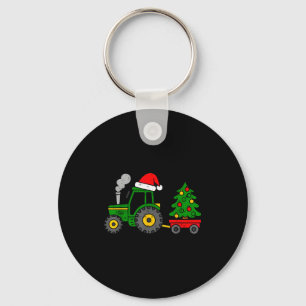 Farm Christmas Tractor Tree Xmas Truck Boys Kids T Key Ring