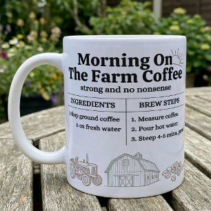 Farm Coffee Brew Steps Morning On The Farm Mug